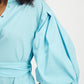 POM Amsterdam Dresses DRESS - Poplin Sky Blue