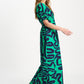 POM Amsterdam Dresses DRESS - Poplin Waves Green