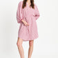 POM Amsterdam Dresses DRESS - Seersucker Red White