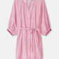 POM Amsterdam Dresses DRESS - Seersucker Red White
