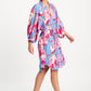 POM Amsterdam Dresses DRESS - Urban Flora Stripe Linen