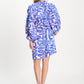 POM Amsterdam Dresses DRESS - Waves Pink Linen