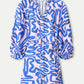 POM Amsterdam Dresses DRESS - Waves Pink Linen