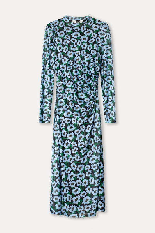 POM Amsterdam Dresses Dress - Wild Flowers Blue