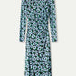 POM Amsterdam Dresses Dress - Wild Flowers Blue