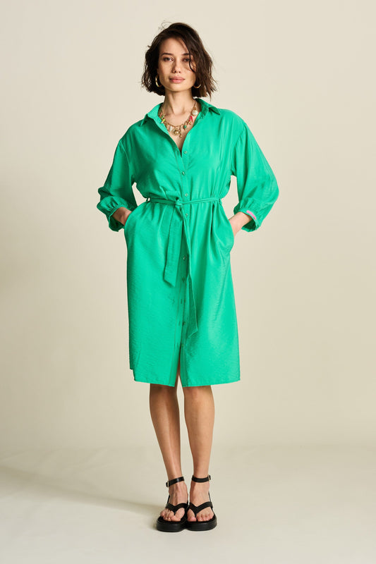 POM Amsterdam Dresses Green / 34 DRESS - Lush Green