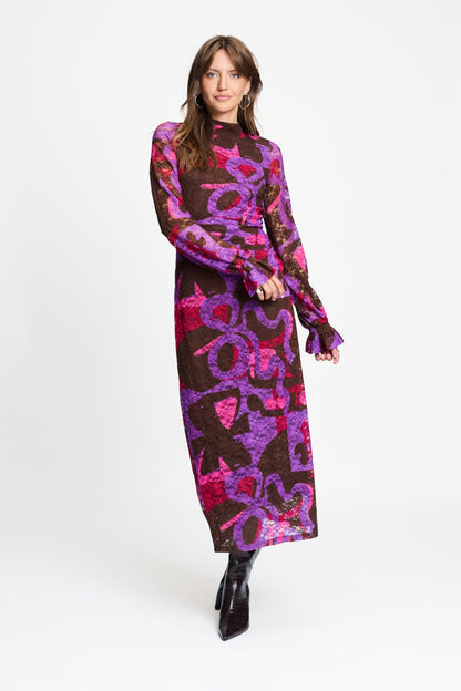 POM Amsterdam Dresses Multi colour / 34 DRESS - Anna Colourful Bows