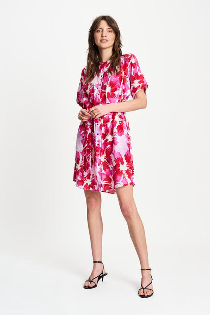 POM Amsterdam Dresses Multi colour / 34 DRESS - Bubble Bloom Lavender