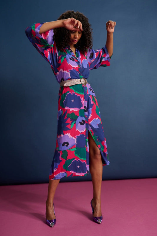 POM Amsterdam Dresses Multi colour / 34 DRESS - Dancing Star