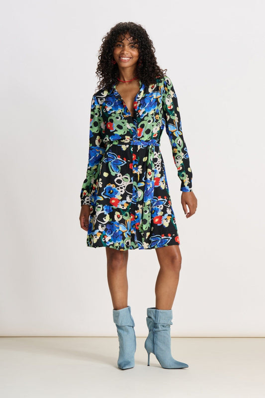 POM Amsterdam Dresses Multi colour / 34 DRESS - Flower Glory Multi