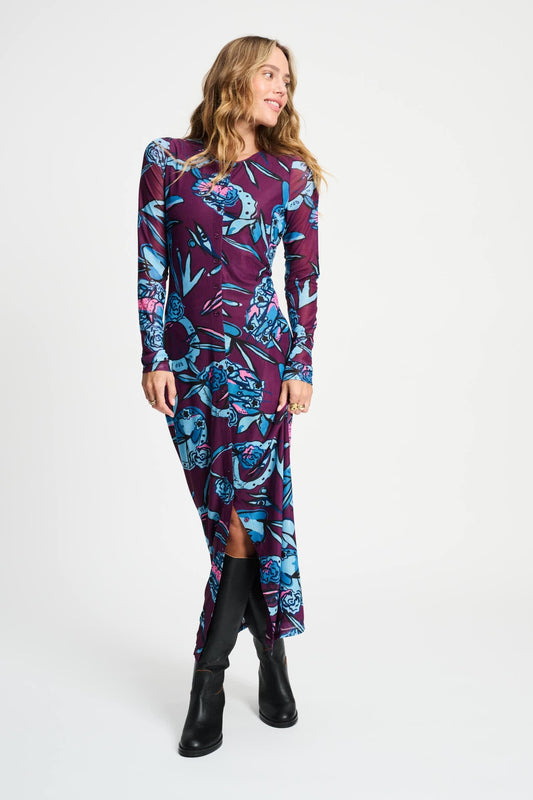 POM Amsterdam Dresses Purple / 34 DRESS - Mystic Dinner
