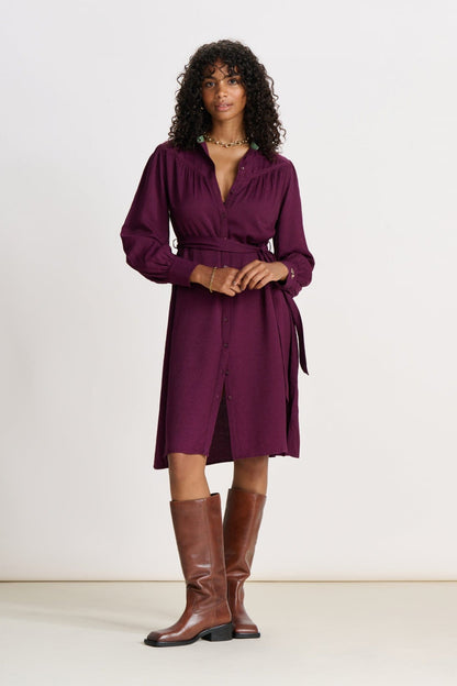POM Amsterdam Dresses Purple / 34 DRESS - Winterbloom