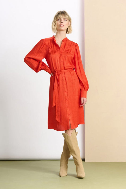 POM Amsterdam Dresses Red / 34 DRESS - Phoenix Red
