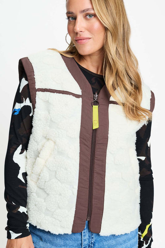 POM Amsterdam Gilets Beige / 34 GILET - Gigi Ecru