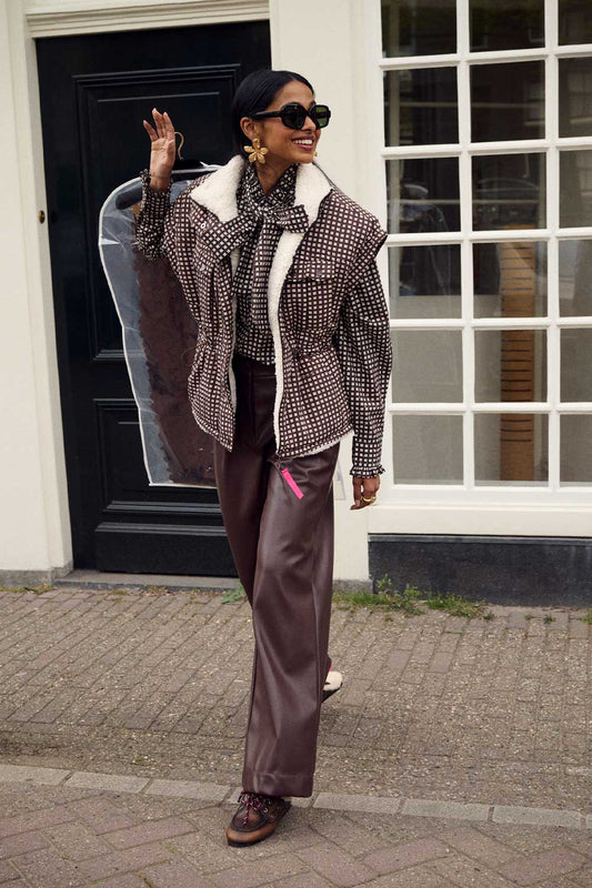 POM Amsterdam Gilets Brown / 34 GILET - Glen Brown Check