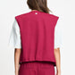 POM Amsterdam Gilets GILET - Gaya Burgundy Red