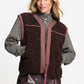 POM Amsterdam Gilets GILET - Gigi Chocolate Brown
