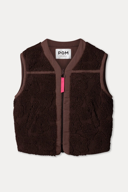 POM Amsterdam Gilets GILET - Gigi Chocolate Brown