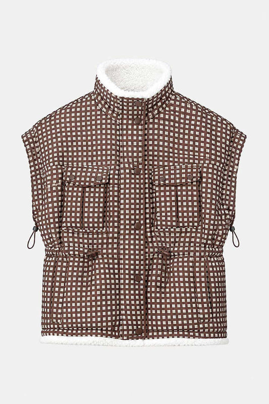 POM Amsterdam Gilets GILET - Glen Brown Check