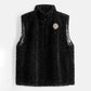 POM Amsterdam Gilets GILET - Teddy Love Black