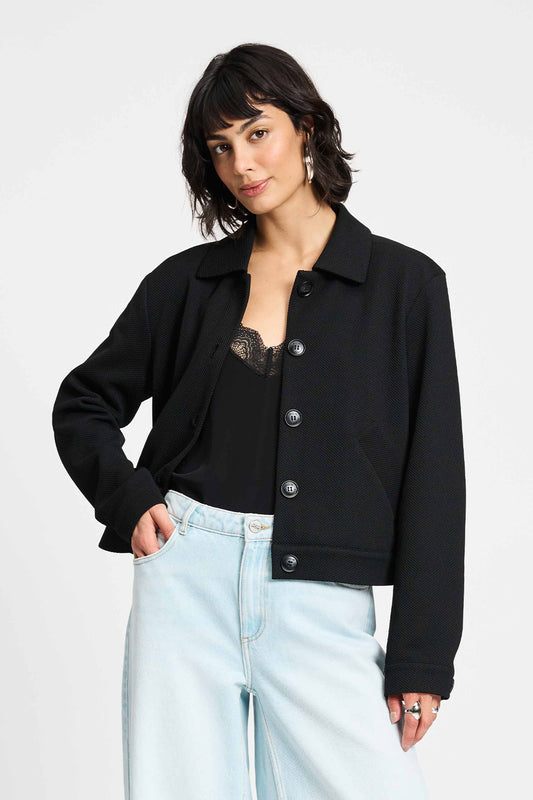 POM Amsterdam Jackets Black / 34 JACKET - Iris Black