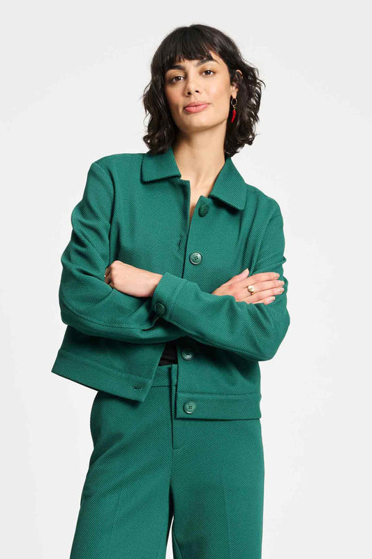POM Amsterdam Jackets Green / 34 JACKET - Iris Pine Green