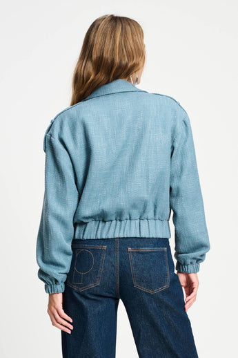 POM Amsterdam Jackets JACKET - Bouclé Dawn Blue