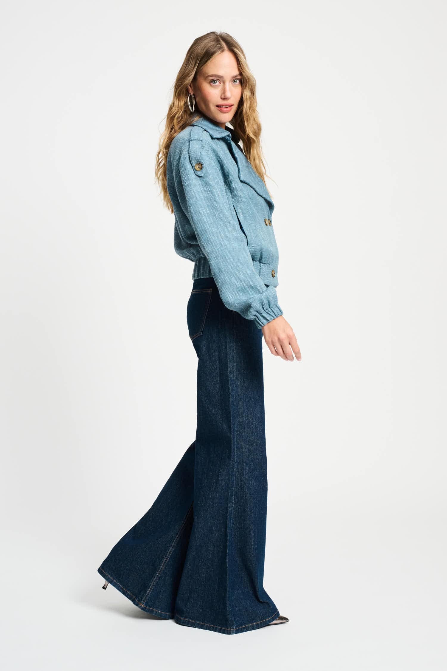 POM Amsterdam Jackets JACKET - Bouclé Dawn Blue