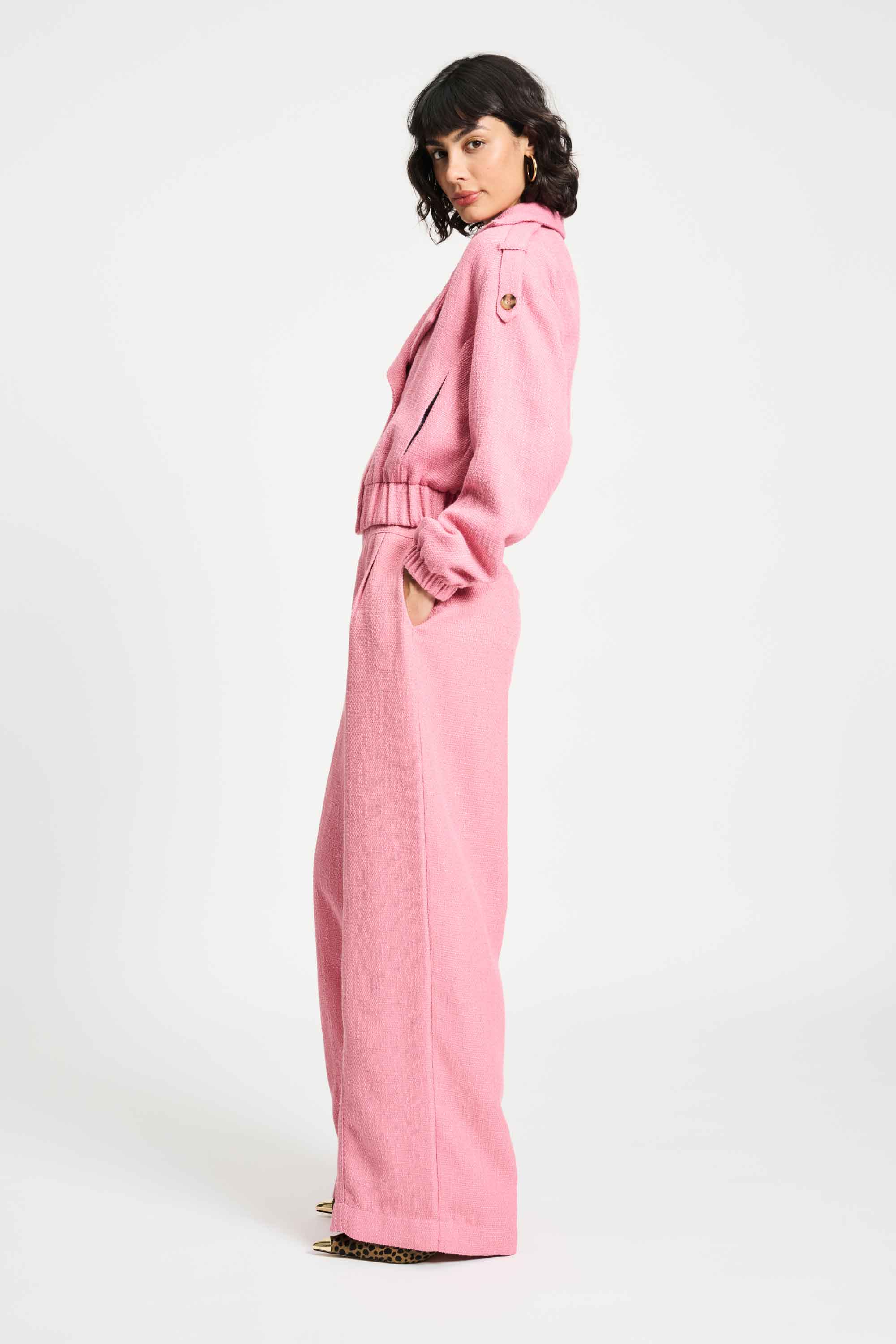 POM Amsterdam Jackets JACKET - Bouclé Sweet Pink