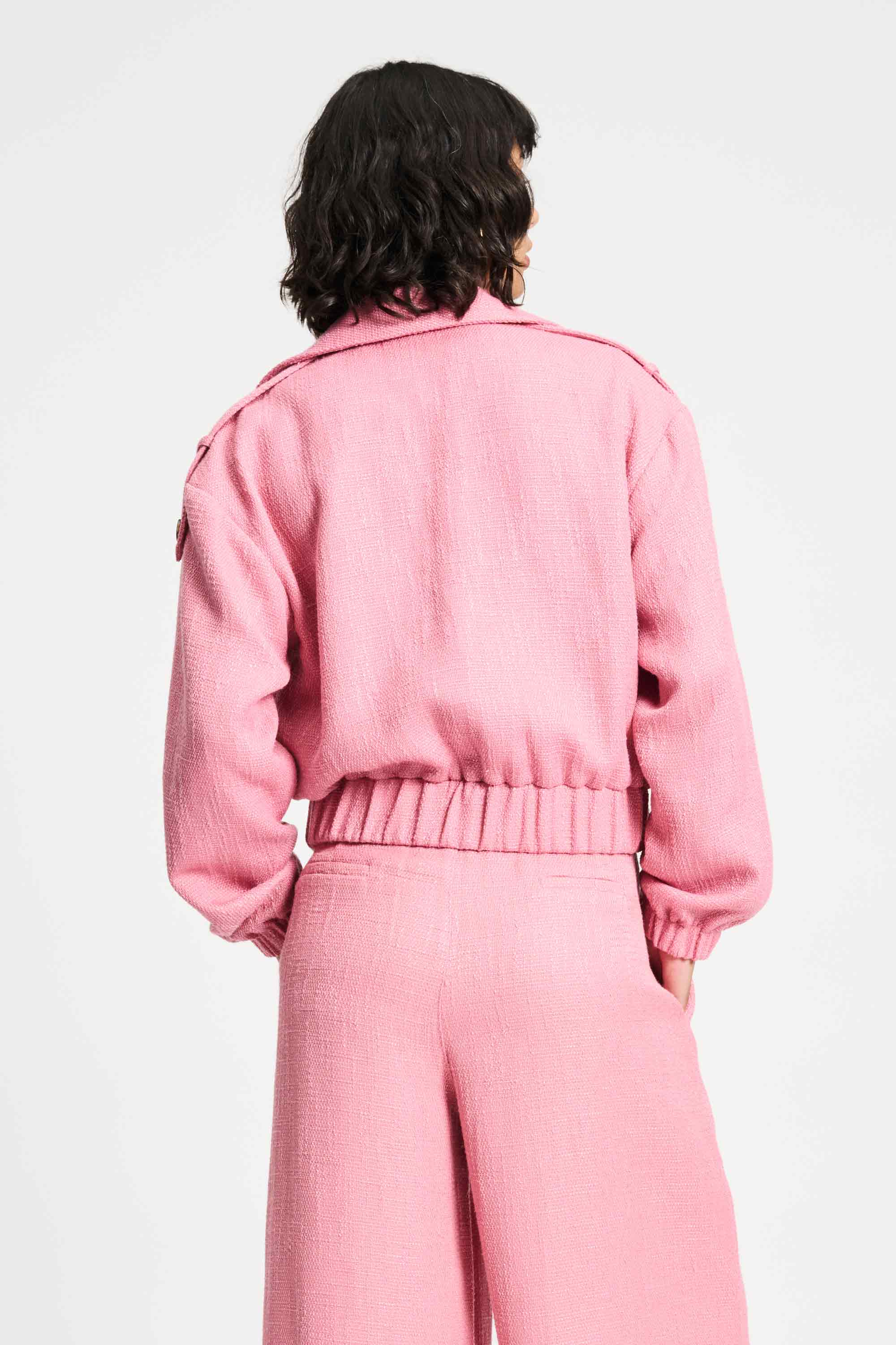 POM Amsterdam Jackets JACKET - Bouclé Sweet Pink