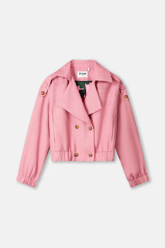 POM Amsterdam Jackets JACKET - Bouclé Sweet Pink