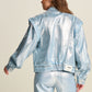 POM Amsterdam Jackets JACKET - Denim Metallic