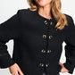 POM Amsterdam Jackets JACKET - Donna Tweed Black