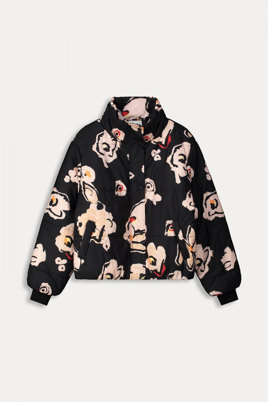 POM Amsterdam Jackets JACKET - Flower Glory Black