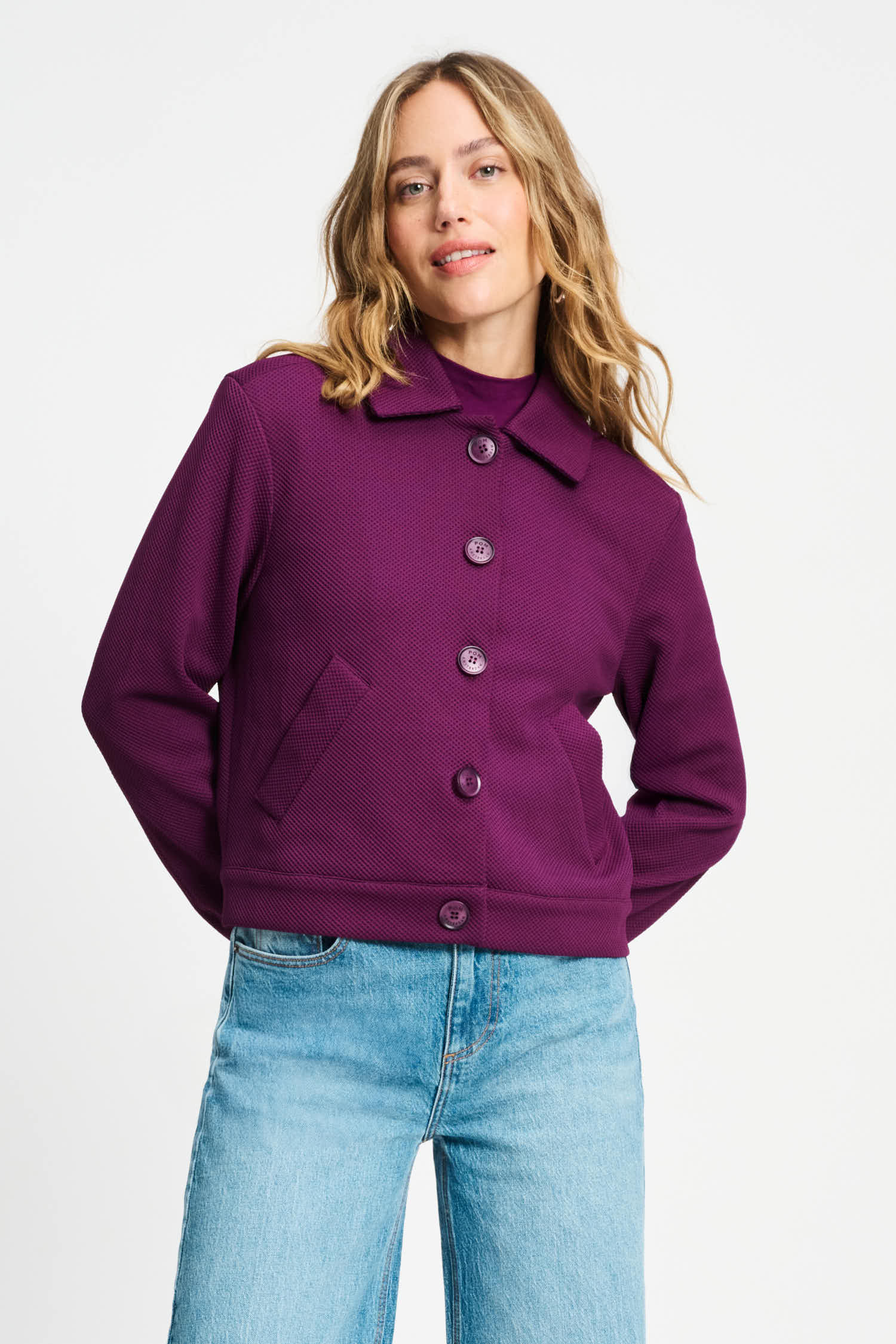POM Amsterdam Jackets JACKET - Iris Plum