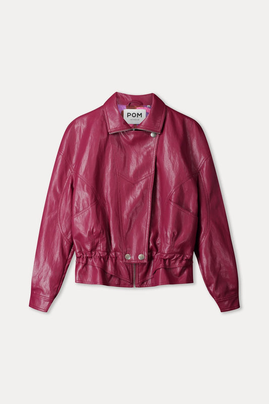 POM Amsterdam Jackets JACKET - Jenna Burgundy Red