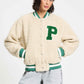 POM Amsterdam Jackets JACKET - Teddy Baseball Ecru