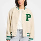 POM Amsterdam Jackets JACKET - Teddy Baseball Ecru