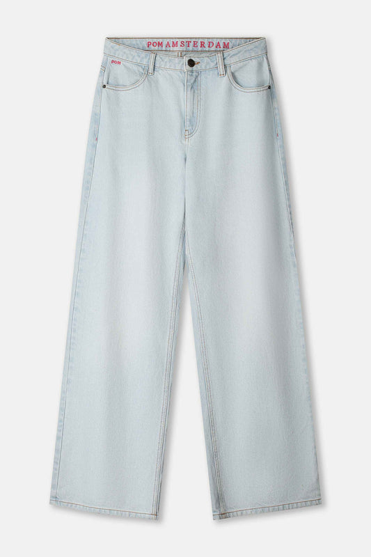 POM Amsterdam Jeans JEANS - Baggy Wide Leg Ultra Light Blue