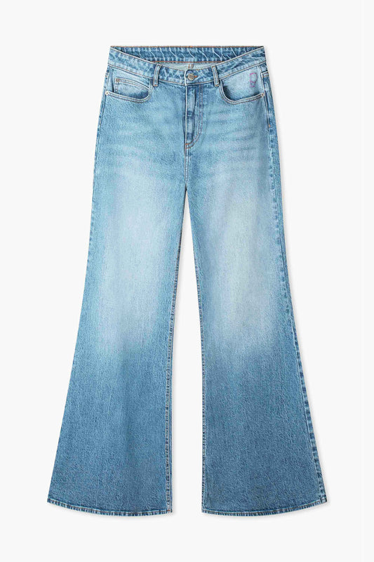POM Amsterdam Jeans JEANS - Flare Mid Blue