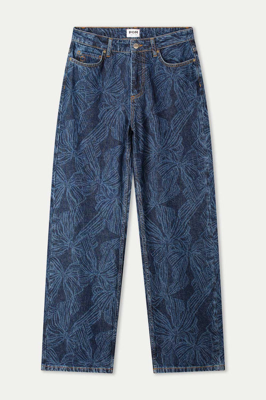 POM Amsterdam Jeans JEANS - Julia Bows Mid Blue