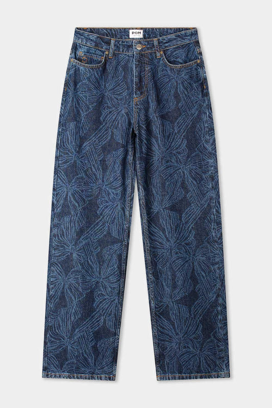 POM Amsterdam Jeans JEANS - Julia Bows Mid Blue