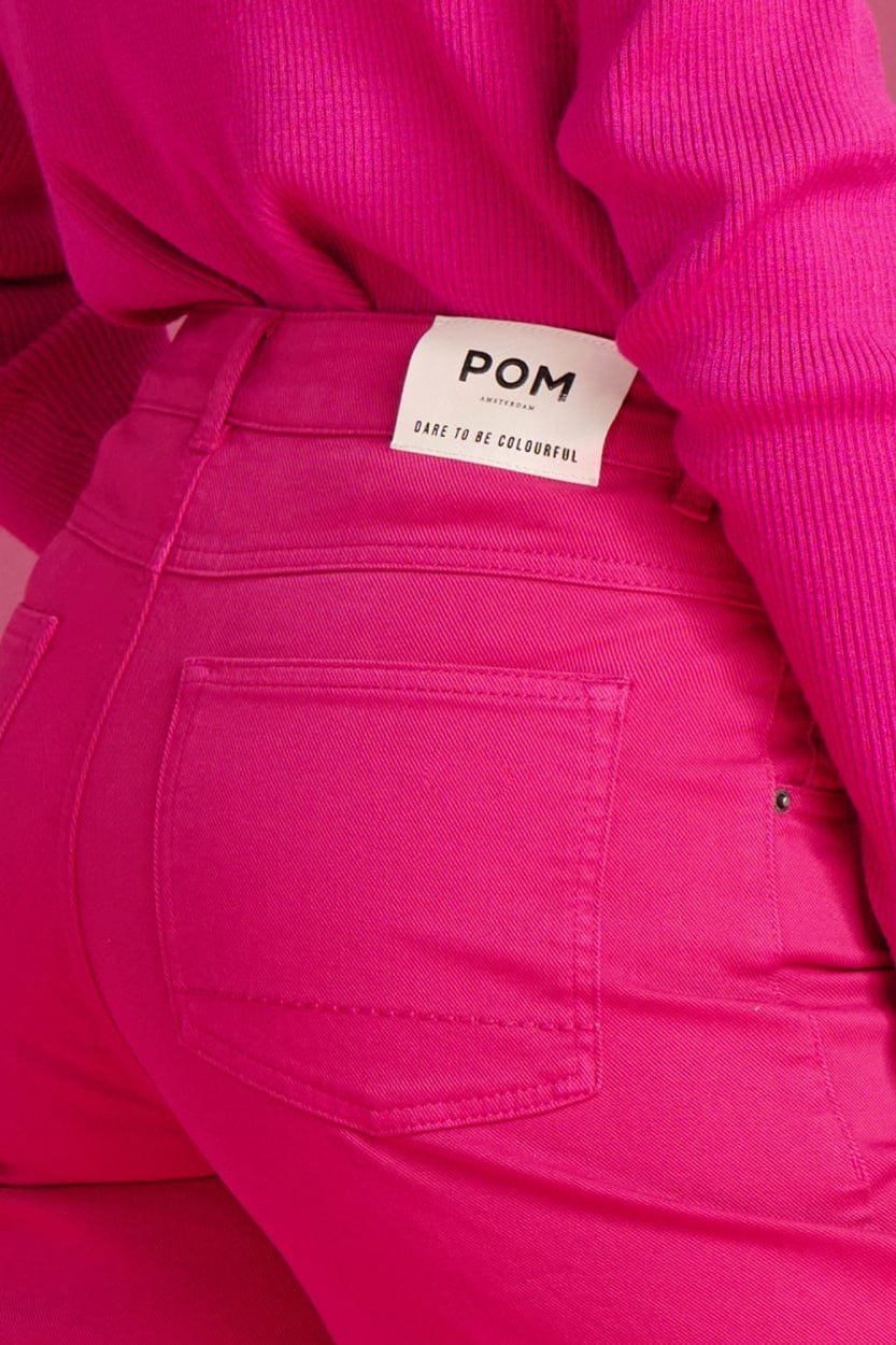 POM Amsterdam Jeans JEANS - Wide Leg Fiery Pink