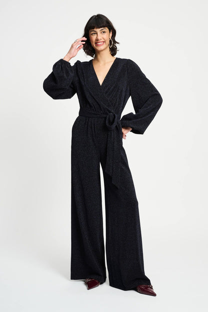 POM Amsterdam Jumpsuits Blue / 34 JUMPSUIT - Glitter Dawn Blue