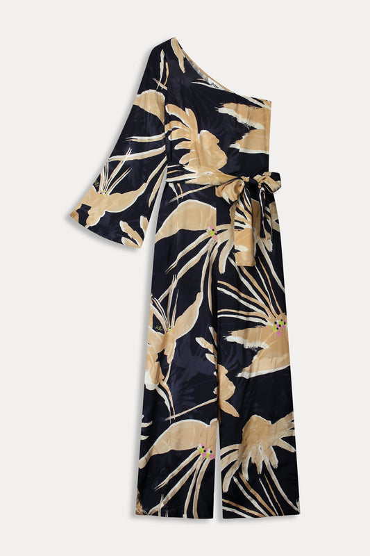 POM Amsterdam Jumpsuits JUMPSUIT - One Shoulder Artisan Sand