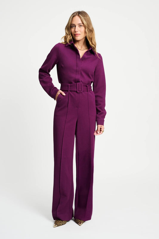 POM Amsterdam Jumpsuits Purple / 34 JUMPSUIT - Plum