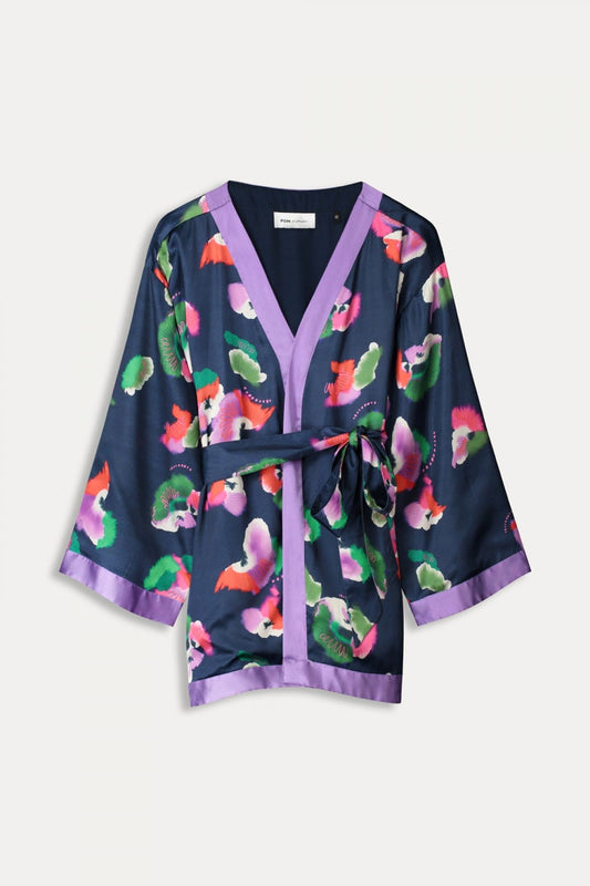POM Amsterdam Kimono Blue / OS KIMONO - Violets