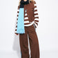 POM Amsterdam Longsleeves LONGSLEEVE - Joy Striped Brown White