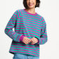 POM Amsterdam Longsleeves LONGSLEEVE - Striped Purple Green
