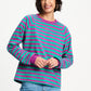 POM Amsterdam Longsleeves LONGSLEEVE - Striped Purple Green